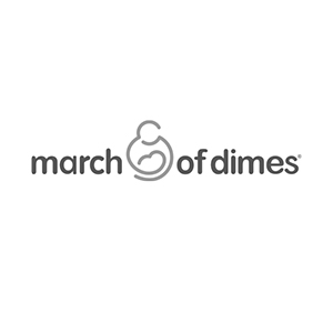 March of Dimes black and white logo