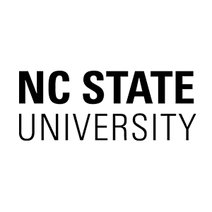 NC State University black and white logo