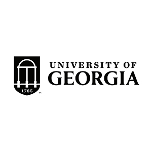University of Georgia black and white logo