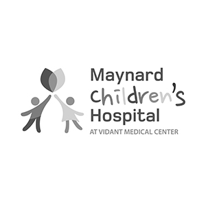 Maynard Children's Hospital black and white logo